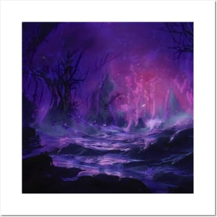 Purple Forest Posters and Art